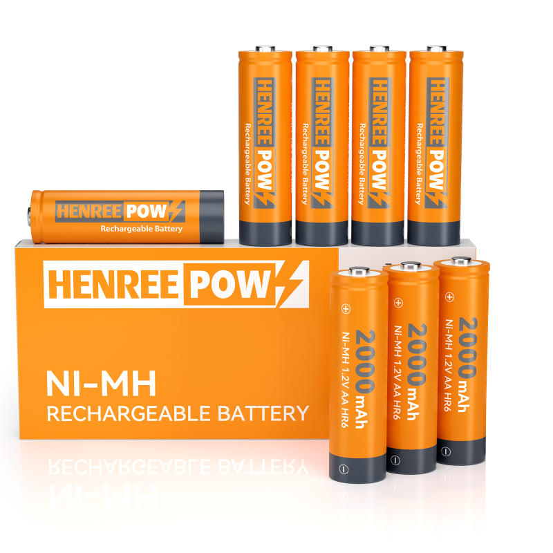 Henreepow AA 2000mah 1,2v Công suất cao Ni-MH Pin sạc